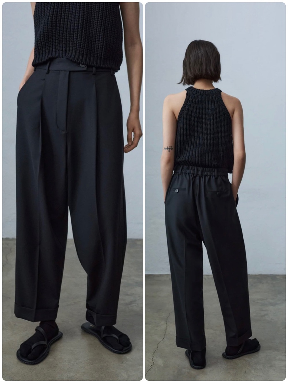 CORDERA Tailoring Masculine Pants Black Size OS